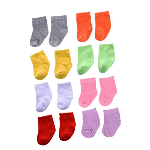 Sosoport 8Paare Puppensocken Farbige für Puppen Puppenzubehör für Kreatives und Dekoration im Puppenhaus Nahtloses Design für Mehr Komfort Sosoport 8Paare Puppensocken Farbige für Puppen Puppenzubehör für Kreatives und Dekoration im Puppenhaus Nahtloses Design für Mehr Komfort von Sosoport
