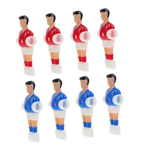 Sosoport 8St Zubehör für Tischspiele Fußballspielfiguren Kickertischteile Spielzeug Teile für Tischfußball Kickerfiguren Blauer Mantel Puppe Fußballtisch Rot Komponente Plastik von Sosoport