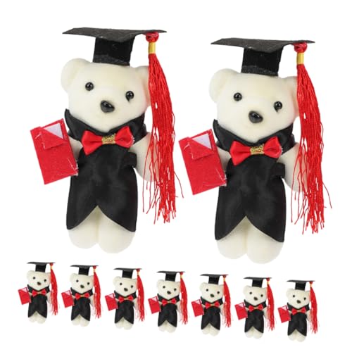 Sosoport 9 Stück Puppenstraußmaterial Plüschbär Bär Plüsch Cartoon-bär-Puppe Plüsch-abschlussbär- Abschluss Stofftiere Abschlussbär Puppe Abschlussbären Diplom-bär Polyester Sosoport 9 Stück Puppenstraußmaterial Plüschbär Bär Plüsch Cartoon-bär-Puppe Plüsch-abschlussbär- Abschluss Stofftiere Abschlussbär Puppe Abschlussbären Diplom-bär Polyester von Sosoport