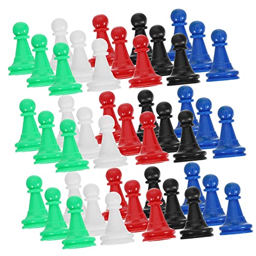 Sosoport 96 Stück Checkers Game Accessoires Spiel Erwachsene Schach Abs Zufällige Farbe von Sosoport