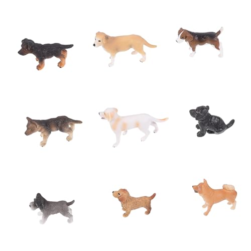 Sosoport 9Stücke Teiliges Hundemodell Lebensechte Simulation Hundefiguren für Kreative Heimdekoration Umweltfreundliches Material Sosoport 9Stücke Teiliges Hundemodell Lebensechte Simulation Hundefiguren für Kreative Heimdekoration Umweltfreundliches Material von Sosoport
