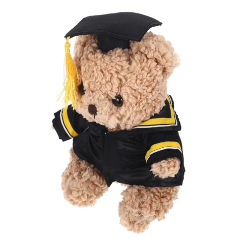 Sosoport Abschlussfeier Plüschbär mit Doktorhut Kuscheltier für Graduierungen Erinnerungsstück und für Absolventen Gemütliches und Süßes Plüschspielzeug Feierlichkeiten von Sosoport
