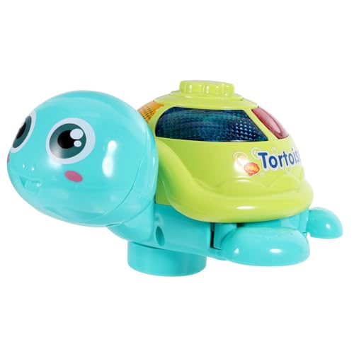 Sosoport Babyspielzeug Krabbelspielzeug für Schildkröten elektrische Schildkröte Tierspielzeug Musikspielzeug Leichtes helles bewegliches für Babys Abs Zufällige Farbe von Sosoport