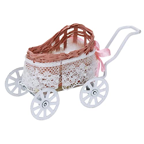 Sosoport Babywagen Für Puppen Puppenzubehör Für Rollenspielsets Puppenmöbel Für Puppenhäuser Und Miniaturspielsets Hochwertiges Design Ergänzung von Sosoport