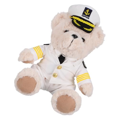 Sosoport Bär Plüschpuppe ausgestopfte Plüschbärenpuppen weicher Stoffbär Kuscheltiere süß Kuscheltiere Bär Zuhause Bärenpuppe ausgestopfte Bären Bär gefüllt Stofftier Bär PP Baumwolle Beige von Sosoport