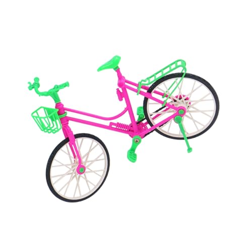 Sosoport Bike Modell für Puppenhaus Dekoratives Fahrrad Zufälligen Farben Langlebig und Sicher für DIY Dekoration und Kreatives Entwicklungsspielzeug von Sosoport