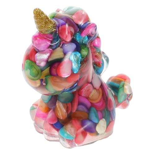 Sosoport Bunte Einhorn -Ornament Und Tierische Sammelfiguren Für Desktop -dekorationshandspielzeugfiguren Mit Edelsteinschmuck Für Fairy Garden Accessoires 6cm Sosoport Bunte Einhorn -Ornament Und Tierische Sammelfiguren Für Desktop -dekorationshandspielzeugfiguren Mit Edelsteinschmuck Für Fairy Garden Accessoires 6cm von Sosoport