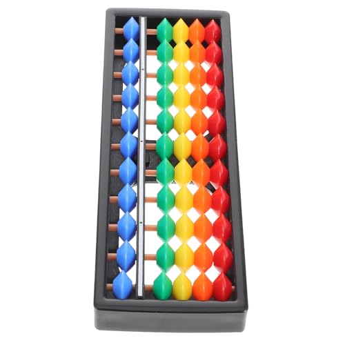 Sosoport Bunter Kunststoff Abacus mit Stufiges Mathematik Lernspielzeug für Erwachsene für Unterricht Mentalen Arithmetik von Sosoport