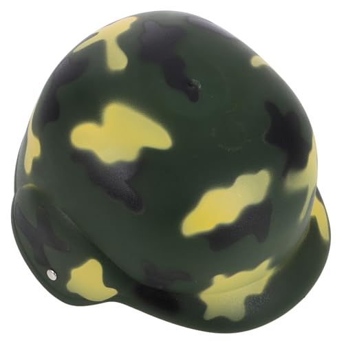 Sosoport Camo Verstellbarer Militärhelm für Rollenspiele Cs Spiele Schulaufführungen Realistisches Kostümzubehör für Jungen für Outdoor Aktivitäten und Geburtstagsfeiern von Sosoport