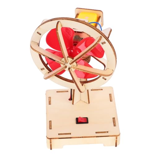 Sosoport DIY Bausatz Schwenkventilator Stem Wissenschaftsspielzeug für Handbetriebener Experimentiersatz Kreativität Technischem Verständnis und Praktischen Fähigkeiten von Sosoport