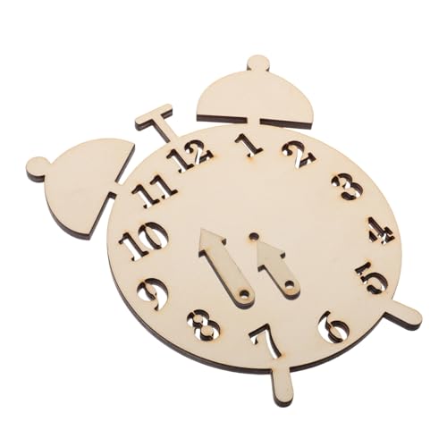 Sosoport DIY Clock Frühes Lernen Für Lernzeiten Pädagogik Spielzeug Hölzernuhr Formen Kognitive Spielzeug Für Kinder Bildung von Sosoport