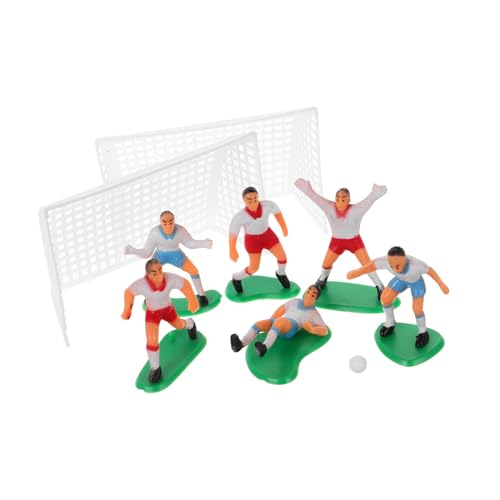 Sosoport Deko Teilig PVC Fußballspieler Tortendeko Geburtstag Party Fußball Thema Cake Topper Vielseitig für Sportveranstaltungen und Miniaturlandschaften von Sosoport