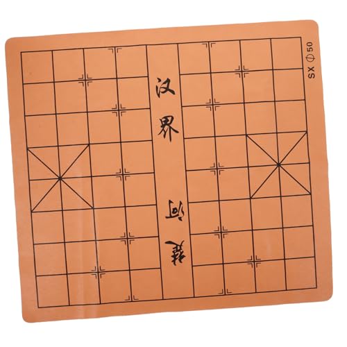 Sosoport Doppelseitiges Schachbrett aus Kunstleder Faltbares Schachbrett für Xiangqi Go und Armeeschach Robustes Leichtes Design für Erwachsene für Unterwegs von Sosoport