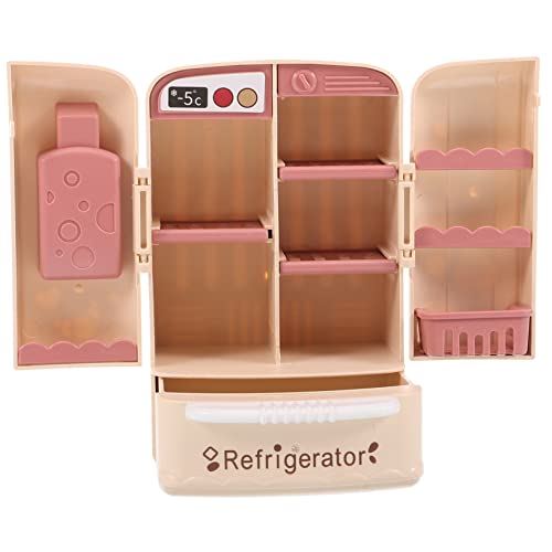 Sosoport Doppeltür Kühlschrank Kühlschränke Kleiner Kühlschrank Fürs Mini Kühlschrank Mini Kühlschrank Zum Basteln Kühlschrank 1/12 Puppenhaus Miniatur Miniatur von Sosoport