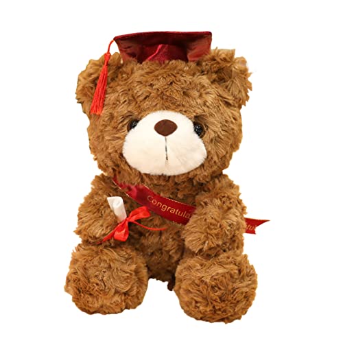 Sosoport Dr. Bärenpuppe zum Bachelor abschluss Kuscheltier für den abschluss für bestandenen Bachelor bestandene prüfung kleines Kuscheltier Plüsch von Sosoport
