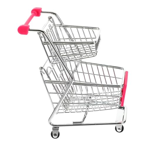 Sosoport Einkaufswagen Einkaufswagen Einkaufswagen Miniatur Aufbewahrungswagen Kleiner Wagen Mini Kinderspielzeug Supermarktwagen Supermarkt Trolley Rosy Iron Sosoport Einkaufswagen Einkaufswagen Einkaufswagen Miniatur Aufbewahrungswagen Kleiner Wagen Mini Kinderspielzeug Supermarktwagen Supermarkt Trolley Rosy Iron von Sosoport
