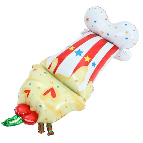 Sosoport Eisballon sommer deko alufolie Eiscreme-Ballons Sommerfestdekoration Sommerdekoration steht z luftballons Gefälligkeiten für Partyballons Ballons Ornamente Aluminiumfolie Colorful von Sosoport