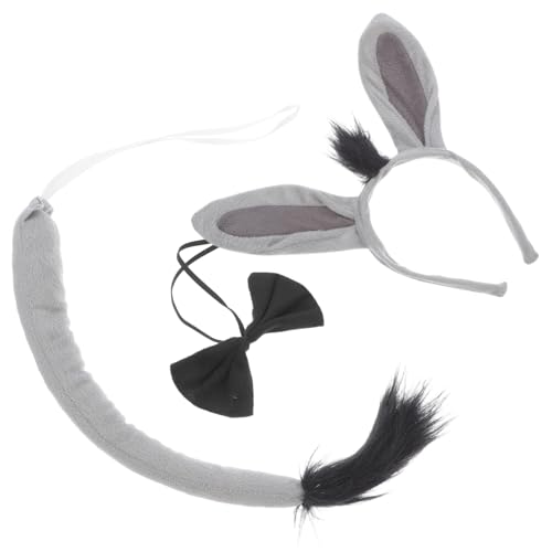 Sosoport Esel Kostüm Set für Damen Weiches Animal Cosplay mit Verstellbarem Haarreif Schleife und Bequemes Party Faschingszubehör für Karneval und Themenfeiern Sosoport Esel Kostüm Set für Damen Weiches Animal Cosplay mit Verstellbarem Haarreif Schleife und Bequemes Party Faschingszubehör für Karneval und Themenfeiern von Sosoport