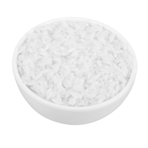 Sosoport Fake Rice Lebensmittelspielzeug Modell in Schüssel Realistische Simulation für Küchen Displays Restaurant Dekoration und Fotografie Requisiten für Kreative Präsentationen und von Sosoport