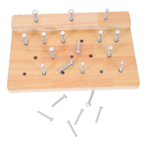 Sosoport Fingerfertigkeits-stecktafel: Hölzernes Handrehabilitationsbrett Zur Verbesserung Der Feinmotorik, Hand-Auge-koordinationstherapie Sosoport Fingerfertigkeits-stecktafel: Hölzernes Handrehabilitationsbrett Zur Verbesserung Der Feinmotorik, Hand-Auge-koordinationstherapie von Sosoport
