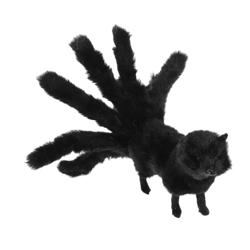 Sosoport Fox Plush Toy Plüschfuchsspielzeug Desktop-Fuchs-Dekoration Plüschtier Fuchs Kuscheltier Fuchs Fuchsfiguren künstliche Stofftiere Fuchs-Plüschpuppe Plastik Black von Sosoport