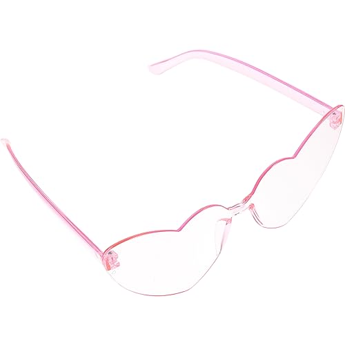 Sosoport Frameless Herz Sonnenbrille für Damen Trendige Randlose Partybrille Klassischem Design für Karneval Hochzeiten und Festivals Hellrosa Sosoport Frameless Herz Sonnenbrille für Damen Trendige Randlose Partybrille Klassischem Design für Karneval Hochzeiten und Festivals Hellrosa von Sosoport
