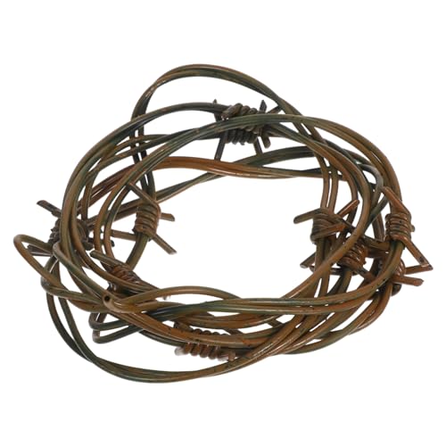 Sosoport Gefälschter Verrosteter Stacheldraht M Lange Halloween Dekorationsrequisite Aus Kunststoff Mit Widerhaken – Rostiges Western Party Ornament Für Gruseliges Cowboy Cosplay Sosoport Gefälschter Verrosteter Stacheldraht M Lange Halloween Dekorationsrequisite Aus Kunststoff Mit Widerhaken – Rostiges Western Party Ornament Für Gruseliges Cowboy Cosplay von Sosoport