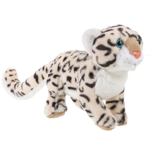 Sosoport Gefülltes Schneeleopardentier Süße Kleine Schneedekorationen Schneeleopardenpuppe Ornament Plüsch Schneeleopardenpuppe Stofftier Kleine Schneeleopardenpuppe Pp Baumwolle von Sosoport