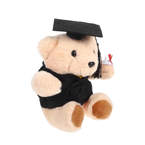Sosoport Graduierte Doktorbär Puppe plüschbär süßes Tier der Abschlusssaison Graduierung mini Plüschtier Herzlichen Glückwunsch, Plüschtier Mini Plush Grad Animal gefühlt Black von Sosoport
