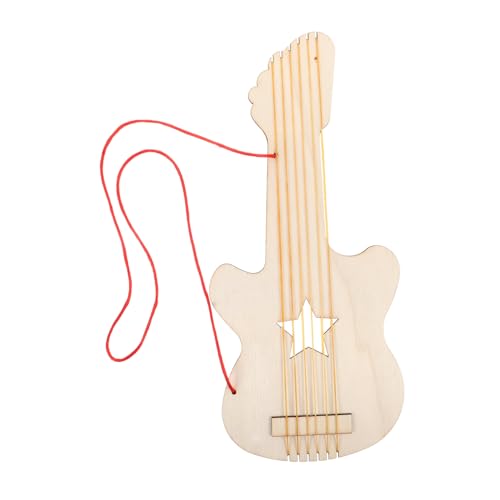 Sosoport Graffiti Gitarrenspielzeug Aus Holz Blanke Holzgitarre Zum Basteln Unlackierte Holzgitarre Hölzernes Gitarrenspielzeug Handgefertigtes Hölzernes Gitarrenspielzeug Unlackierte von Sosoport