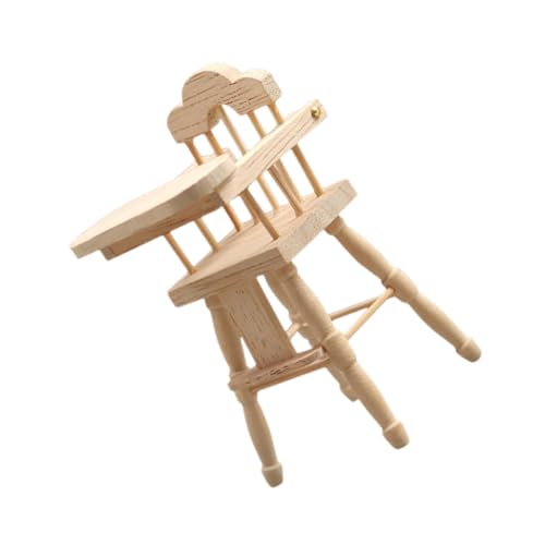 Sosoport Hochstuhl Modell für Puppenhaus Holz Stuhl Dekoration für Mini Hausmöbel für Kinderzimmer und Kreative Einrichtung Glatte Oberfläche und Vielseitige Verwendung Sosoport Hochstuhl Modell für Puppenhaus Holz Stuhl Dekoration für Mini Hausmöbel für Kinderzimmer und Kreative Einrichtung Glatte Oberfläche und Vielseitige Verwendung von Sosoport