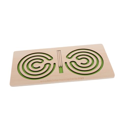 Sosoport Hölzerner Labyrinth Puzzle-Puzzle-Board Für Kinder Hand-Auge-koordination Gehirn Teaser Training von Sosoport