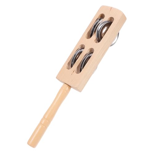 Sosoport Holz Shaking Bell für Musikinstrument aus Holz für Drinnen Fördert Musikalische Fähigkeiten und Kreatives Lernen für zu Geburtstagen und Kindertagen von Sosoport