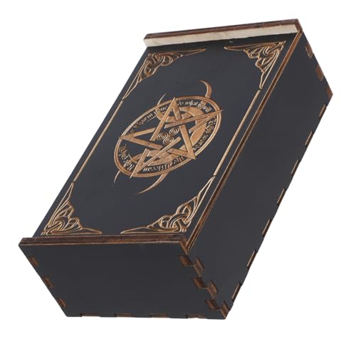 Sosoport Holz Tarot Karten Aufbewahrungsbox mit Schiebedeckel Eleganter Kristallhalter für Tarotkarten Design Handpoliert Tischspiele und Dekoration Fengshui Sosoport Holz Tarot Karten Aufbewahrungsbox mit Schiebedeckel Eleganter Kristallhalter für Tarotkarten Design Handpoliert Tischspiele und Dekoration Fengshui von Sosoport