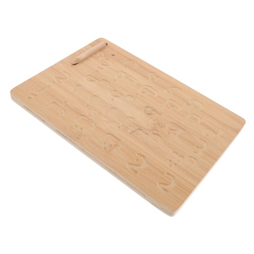 Sosoport Holz Übungsboard für Montessori Lernspielzeug zur Verbesserung Motorik für Vorschulkin Frühe Bildung Fördert Spielerisches Lernen und Buchstabenkenntnis von Sosoport