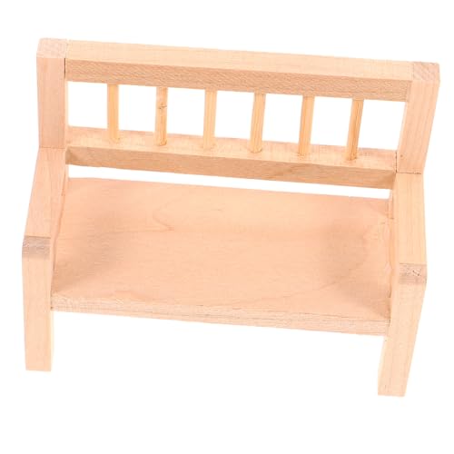 Sosoport Holzbank für Puppenhaus Dekoratives Möbelstück aus Holz für Dekorationen und Puppenhaus Accessoires Langlebig und Detailreich Gestaltet Sosoport Holzbank für Puppenhaus Dekoratives Möbelstück aus Holz für Dekorationen und Puppenhaus Accessoires Langlebig und Detailreich Gestaltet von Sosoport