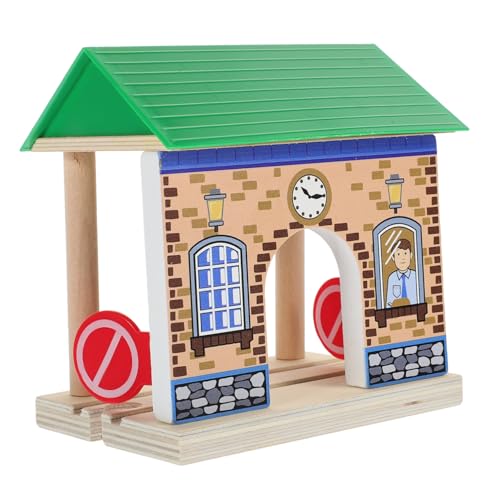 Sosoport Holzeisenbahn Zubehör für Lernspielzeug Modell aus Holz und Stabil und Langlebig für Kreative Spielstationen von Sosoport