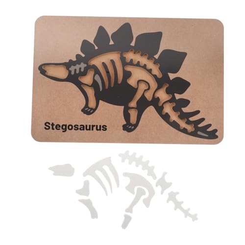Sosoport Holzpuzzle Dinosaurier Skelett Jahre Montessori Lernförderndes Dino Ausgrabungsset Kreatives Holzspielzeug mit Abnehmbaren Fördert Geschicklichkeit Dinosaurier von Sosoport