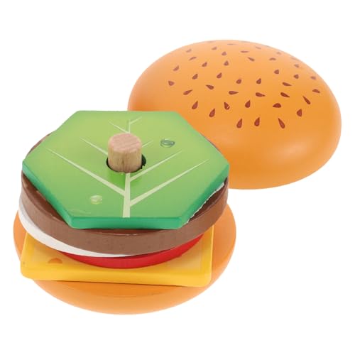 Sosoport Holzspielzeug Burger für Kreatives Feinmotorik und Fantasie mit Realistischen Lebensmitteldesigns für Endlose Kombinationen und Interaktives Familienvergnügen Sosoport Holzspielzeug Burger für Kreatives Feinmotorik und Fantasie mit Realistischen Lebensmitteldesigns für Endlose Kombinationen und Interaktives Familienvergnügen von Sosoport