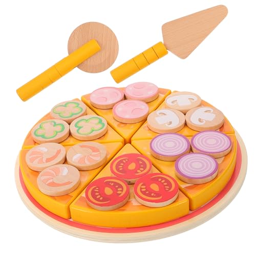 Sosoport Holzspielzeug Pizza für Realistisches Küchenzubehör zum Fördert Motorische Fähigkeiten und Kreatives für Rollenspiele und Drinnen oder Draußen Sosoport Holzspielzeug Pizza für Realistisches Küchenzubehör zum Fördert Motorische Fähigkeiten und Kreatives für Rollenspiele und Drinnen oder Draußen von Sosoport