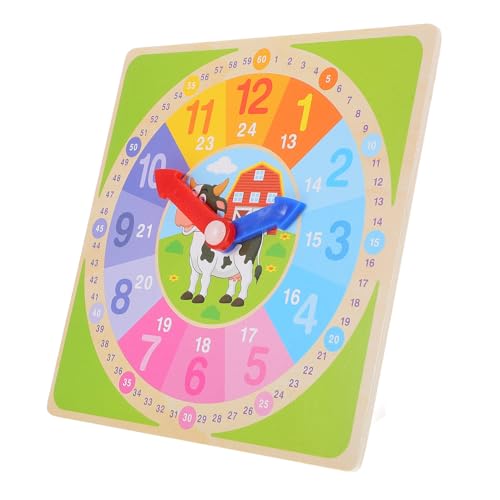 Sosoport Holzuhr Lernspielzeug für Interaktive Uhr Farberkennung Pädagogisches Montessori für Kleinkinder für Frühe Entwicklung und Familienaktivitäten Hochwertiges Langlebiges Holzmaterial Sosoport Holzuhr Lernspielzeug für Interaktive Uhr Farberkennung Pädagogisches Montessori für Kleinkinder für Frühe Entwicklung und Familienaktivitäten Hochwertiges Langlebiges Holzmaterial von Sosoport