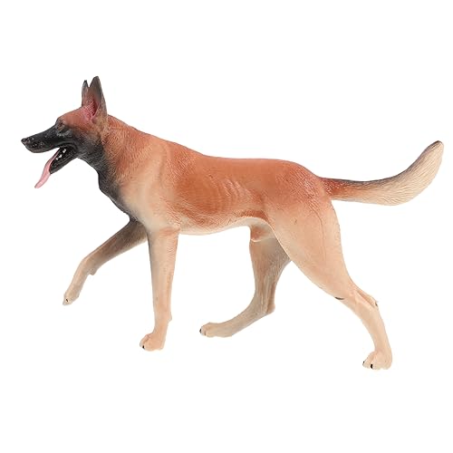 Sosoport Hund Figur Deko Simulierte Statue für Kinderzimmer und Heimdekoration Realistisches Design für Büro Geschäft und Miniaturgarten Hundemodell von Sosoport