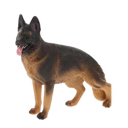 Sosoport Hundemodell Deutscher Schäferhund Realistische Tierstatue für Pädagogisches und Dekorative Figur für Hundeliebhaber und Sammler Vielseitig Einsetzbar von Sosoport