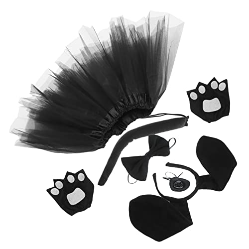 Sosoport Hundeohren Haarreif Set mit Schleife und Falscher Nase Teiliges Cosplay Kostüm Zubehör mit Netz Tüllrock und Fingerlose Handschuhe Leichtes Tierkostüm für Halloween und Party Sosoport Hundeohren Haarreif Set mit Schleife und Falscher Nase Teiliges Cosplay Kostüm Zubehör mit Netz Tüllrock und Fingerlose Handschuhe Leichtes Tierkostüm für Halloween und Party von Sosoport