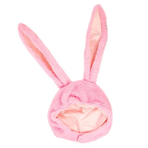 Sosoport Hut Mit Hasenohren Kaninchenkostümzubehör Hasenmütze Häschen-kostümmütze Tierohrhut Hasenohren Stirnband Hasenohrenkappe Kostümhut Kaninchenohren Kapuze Mit Hasenohren Rosa Plüsch von Sosoport