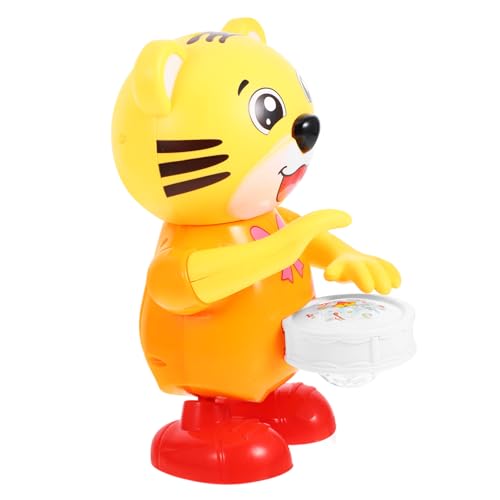 Sosoport Interaktives Tanz und Musikspielzeug für Junge Mädchen Leuchtender Tiger mit Gesang und Trommel Fördert die Entwicklung von Feinmotorik und Sensorischen Fähigkeiten für Monate von Sosoport