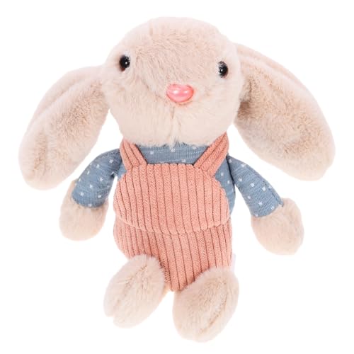Sosoport Kaninchen Plüschtier Plüsch Schlüsselanhänger Kuscheltiere Flauschiger Kaninchen Schlüsselanhänger Kleiner Rosa Hase Kuscheltier Schlüsselanhänger Hasenspielzeug von Sosoport