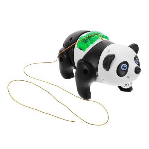 Sosoport Kinderkinder Laufspielzeug Elektronische Panda LED Laufhilfe LED Lichter Musik elektrisches Plastik Black von Sosoport