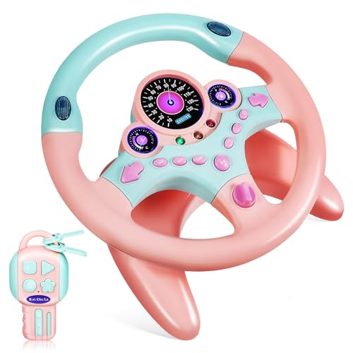 Sosoport Kinderlenkrad für Kleinkinder Simuliertes Fahrsimulator mit Musik und Lichtern Leicht und Stabil für Kleine Autofans Farbe mit Startschlüssel Sosoport Kinderlenkrad für Kleinkinder Simuliertes Fahrsimulator mit Musik und Lichtern Leicht und Stabil für Kleine Autofans Farbe mit Startschlüssel von Sosoport