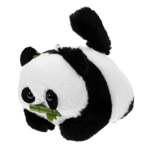 Sosoport Kleiner Hängender Panda Schlüsselanhänger Plüschtier mit Wedelndem und Quietscher Süße Tierpuppendekoration für Taschen Schlüssel und Sosoport Kleiner Hängender Panda Schlüsselanhänger Plüschtier mit Wedelndem und Quietscher Süße Tierpuppendekoration für Taschen Schlüssel und von Sosoport